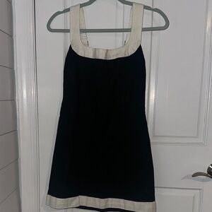 Black & White Linen Mini